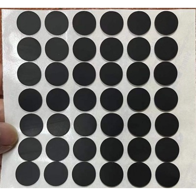 硅胶防滑垫减震长条黑色硅胶垫密封条单面背胶超粘硅胶缓冲片